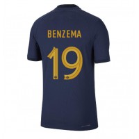 Dres Francuska Karim Benzema #19 Domaci SP 2022 Kratak Rukav